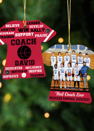Personalized Baseball Jersey - Purple Christmas Ornament from ORNAMENT EXCLUSIVE Personalized Ornament