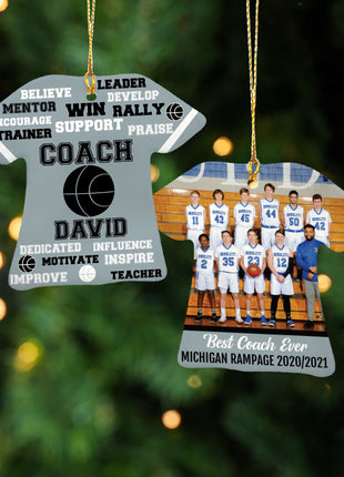 Personalized Baseball Jersey - Purple Christmas Ornament from ORNAMENT EXCLUSIVE Personalized Ornament