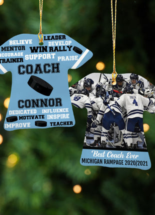 Personalized Baseball Jersey - Purple Christmas Ornament from ORNAMENT EXCLUSIVE Personalized Ornament