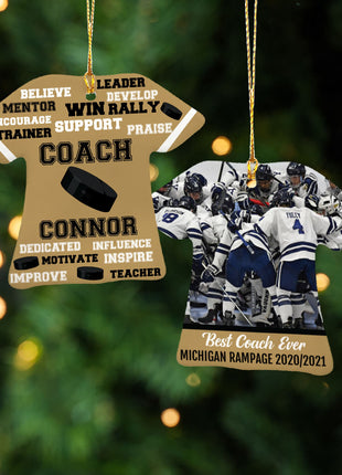 Personalized Baseball Jersey - Purple Christmas Ornament from ORNAMENT EXCLUSIVE Personalized Ornament
