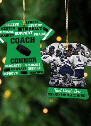 Personalized Baseball Jersey - Purple Christmas Ornament from ORNAMENT EXCLUSIVE Personalized Ornament