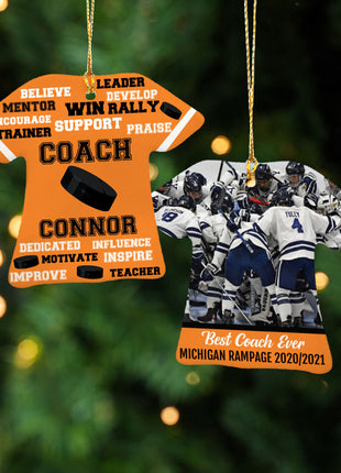 Personalized Baseball Jersey - Purple Christmas Ornament from ORNAMENT EXCLUSIVE Personalized Ornament