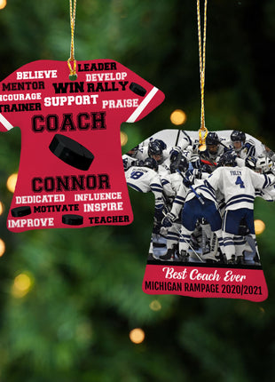 Personalized Baseball Jersey - Purple Christmas Ornament from ORNAMENT EXCLUSIVE Personalized Ornament