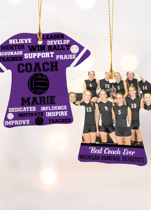 Personalized Baseball Jersey - Purple Christmas Ornament from ORNAMENT EXCLUSIVE Personalized Ornament