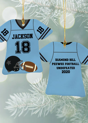 Personalized Baseball Jersey - Purple Christmas Ornament from ORNAMENT EXCLUSIVE Personalized Ornament