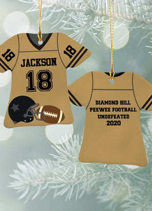 Personalized Baseball Jersey - Purple Christmas Ornament from ORNAMENT EXCLUSIVE Personalized Ornament