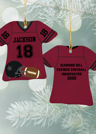 Personalized Baseball Jersey - Purple Christmas Ornament from ORNAMENT EXCLUSIVE Personalized Ornament