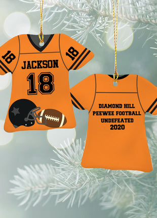 Personalized Baseball Jersey - Purple Christmas Ornament from ORNAMENT EXCLUSIVE Personalized Ornament