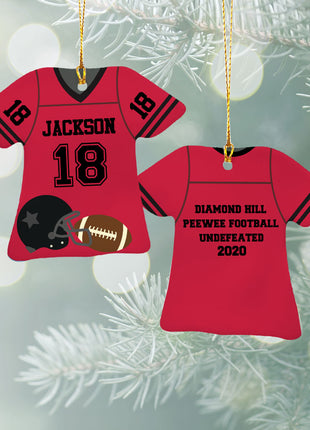Personalized Baseball Jersey - Purple Christmas Ornament from ORNAMENT EXCLUSIVE Personalized Ornament