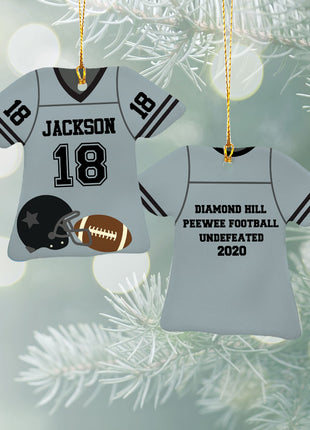 Personalized Baseball Jersey - Purple Christmas Ornament from ORNAMENT EXCLUSIVE Personalized Ornament