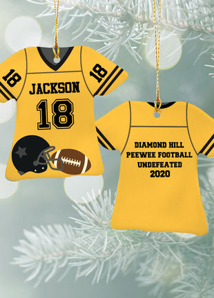 Personalized Baseball Jersey - Purple Christmas Ornament from ORNAMENT EXCLUSIVE Personalized Ornament