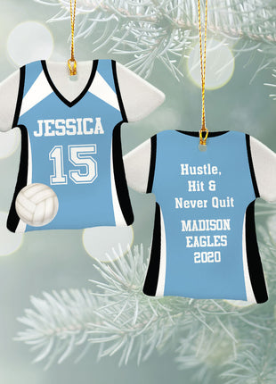 Personalized Baseball Jersey - Purple Christmas Ornament from ORNAMENT EXCLUSIVE Personalized Ornament