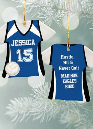 Personalized Baseball Jersey - Purple Christmas Ornament from ORNAMENT EXCLUSIVE Personalized Ornament