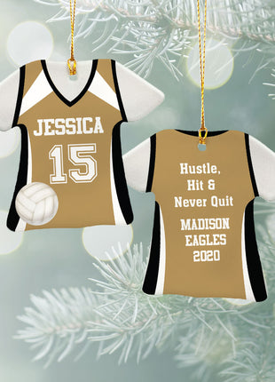Personalized Baseball Jersey - Purple Christmas Ornament from ORNAMENT EXCLUSIVE Personalized Ornament