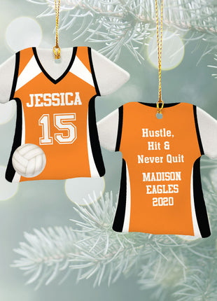 Personalized Baseball Jersey - Purple Christmas Ornament from ORNAMENT EXCLUSIVE Personalized Ornament