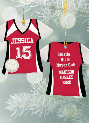 Personalized Baseball Jersey - Purple Christmas Ornament from ORNAMENT EXCLUSIVE Personalized Ornament