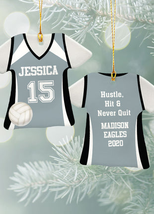 Personalized Baseball Jersey - Purple Christmas Ornament from ORNAMENT EXCLUSIVE Personalized Ornament