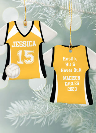 Personalized Baseball Jersey - Purple Christmas Ornament from ORNAMENT EXCLUSIVE Personalized Ornament