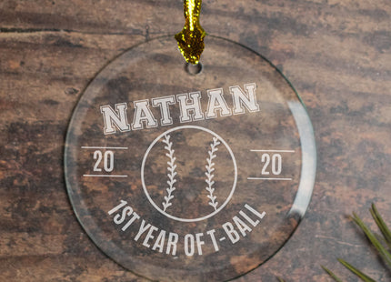 personalized personalized baseball christmas ornament – Christmas ornament, holiday tree decoration or gift