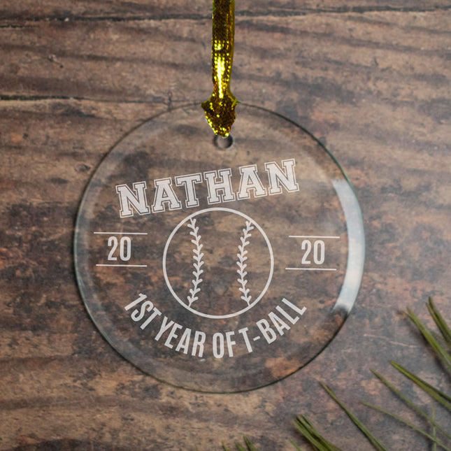 personalized personalized baseball christmas ornament – Christmas ornament, holiday tree decoration or gift