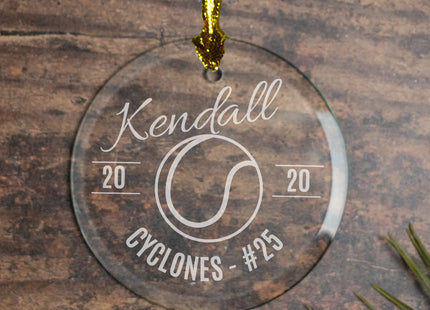 personalized personalized tennis christmas ornament – Christmas ornament, holiday tree decoration or gift