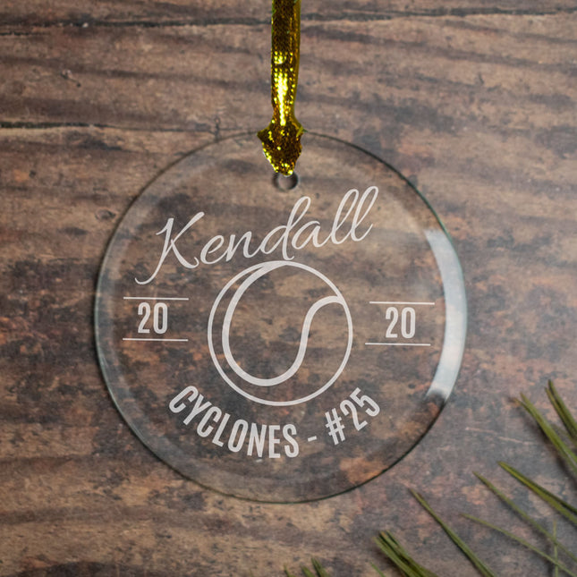personalized personalized tennis christmas ornament – Christmas ornament, holiday tree decoration or gift