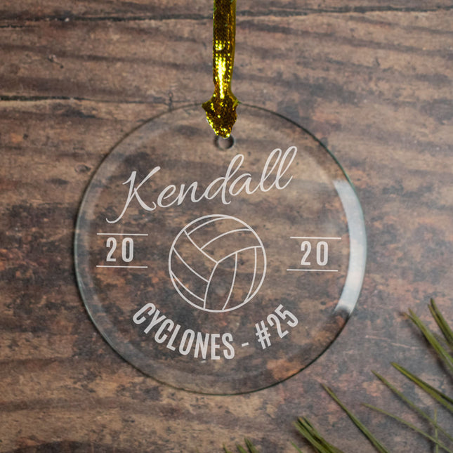custom personalized volleyball christmas ornament – Christmas ornament, holiday tree decoration or gift