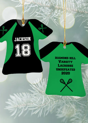 Personalized Baseball Jersey - Purple Christmas Ornament from ORNAMENT EXCLUSIVE Personalized Ornament