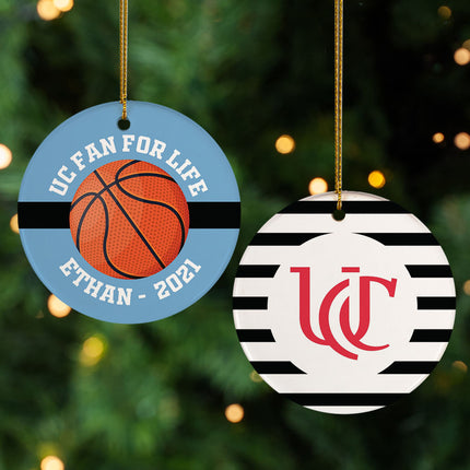 personalized personalized college basketball christmas ornament – Christmas ornament, holiday tree decoration or gift