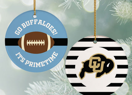 decorative personalized college football christmas ornament – Christmas ornament, holiday tree decoration or gift