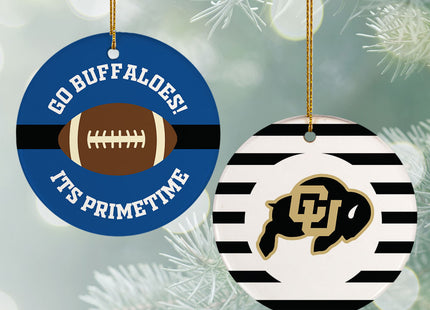 holiday personalized college football christmas ornament – Christmas ornament, holiday tree decoration or gift