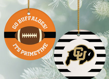 holiday personalized college football christmas ornament – Christmas ornament, holiday tree decoration or gift