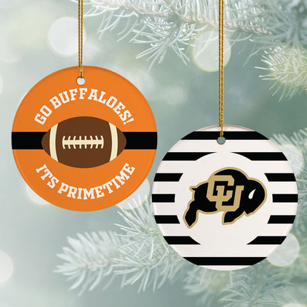 holiday personalized college football christmas ornament – Christmas ornament, holiday tree decoration or gift