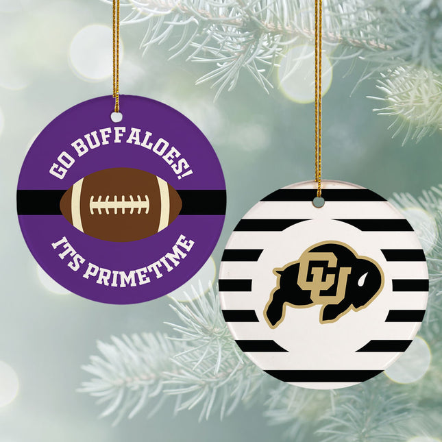 custom personalized college football christmas ornament – Christmas ornament, holiday tree decoration or gift