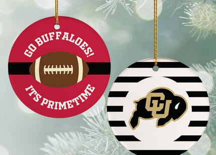 engraved personalized college football christmas ornament – Christmas ornament, holiday tree decoration or gift
