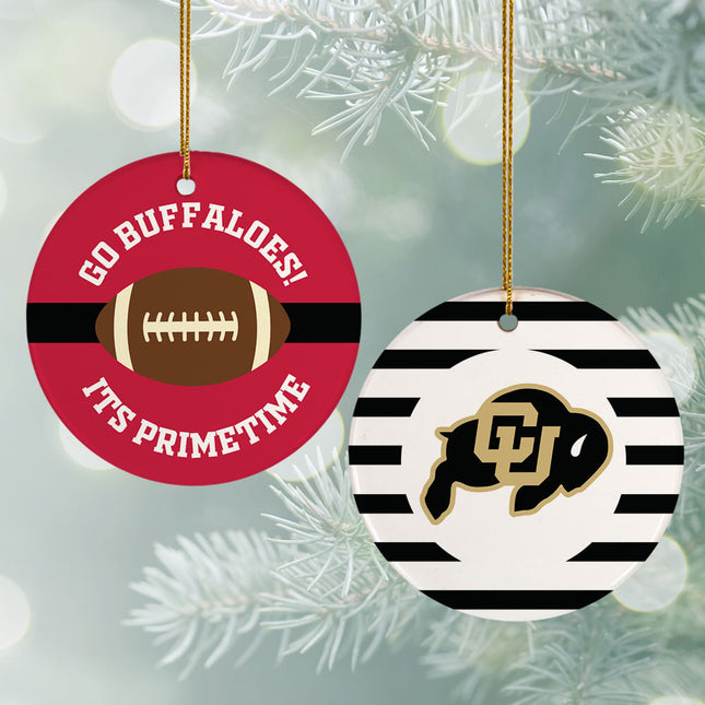 engraved personalized college football christmas ornament – Christmas ornament, holiday tree decoration or gift