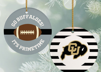 engraved personalized college football christmas ornament – Christmas ornament, holiday tree decoration or gift