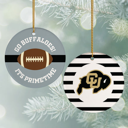 engraved personalized college football christmas ornament – Christmas ornament, holiday tree decoration or gift