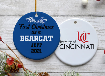 engraved personalized first christmas as christmas ornament – Christmas ornament, holiday tree decoration or gift