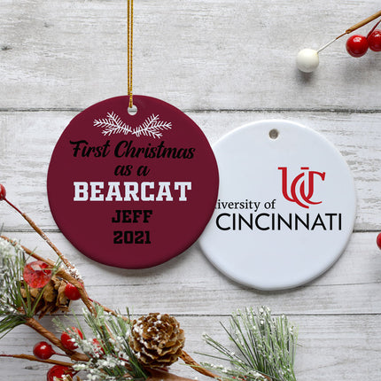 holiday personalized first christmas as christmas ornament – Christmas ornament, holiday tree decoration or gift