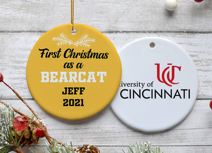 custom personalized first christmas as christmas ornament – Christmas ornament, holiday tree decoration or gift