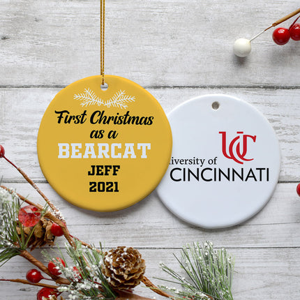 custom personalized first christmas as christmas ornament – Christmas ornament, holiday tree decoration or gift