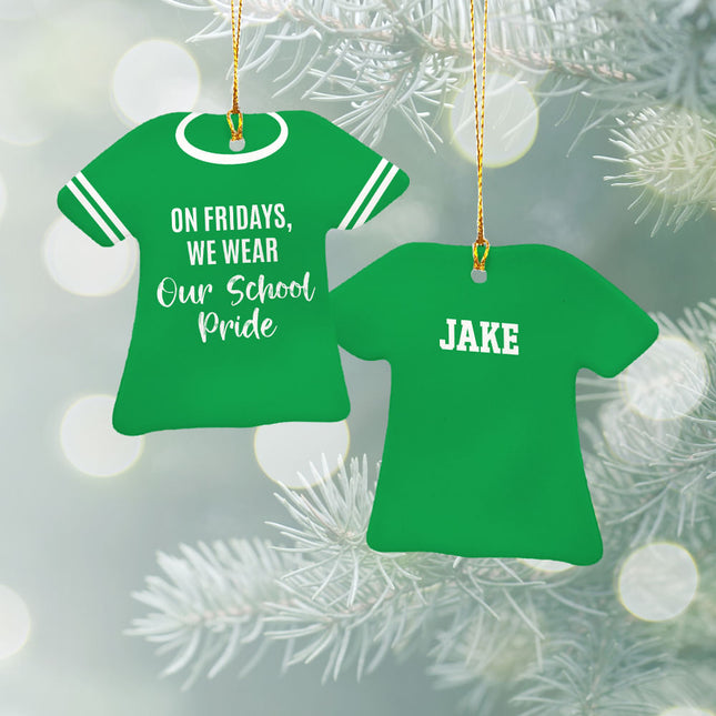 personalized personalized school pride christmas ornament – Christmas ornament, holiday tree decoration or gift