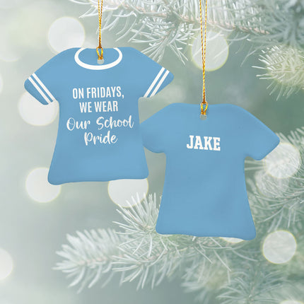 holiday personalized school pride christmas ornament – Christmas ornament, holiday tree decoration or gift
