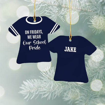 keepsake personalized school pride christmas ornament – Christmas ornament, holiday tree decoration or gift