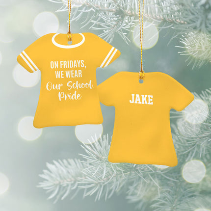 engraved personalized school pride christmas ornament – Christmas ornament, holiday tree decoration or gift