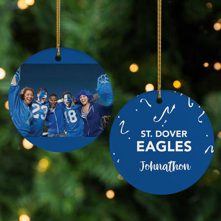 personalized personalized school spirit christmas ornament – Christmas ornament, holiday tree decoration or gift