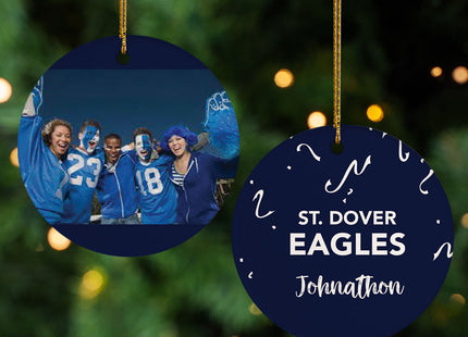 decorative personalized school spirit christmas ornament – Christmas ornament, holiday tree decoration or gift