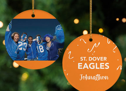 keepsake personalized school spirit christmas ornament – Christmas ornament, holiday tree decoration or gift