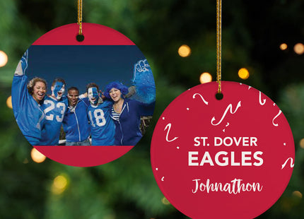 personalized personalized school spirit christmas ornament – Christmas ornament, holiday tree decoration or gift